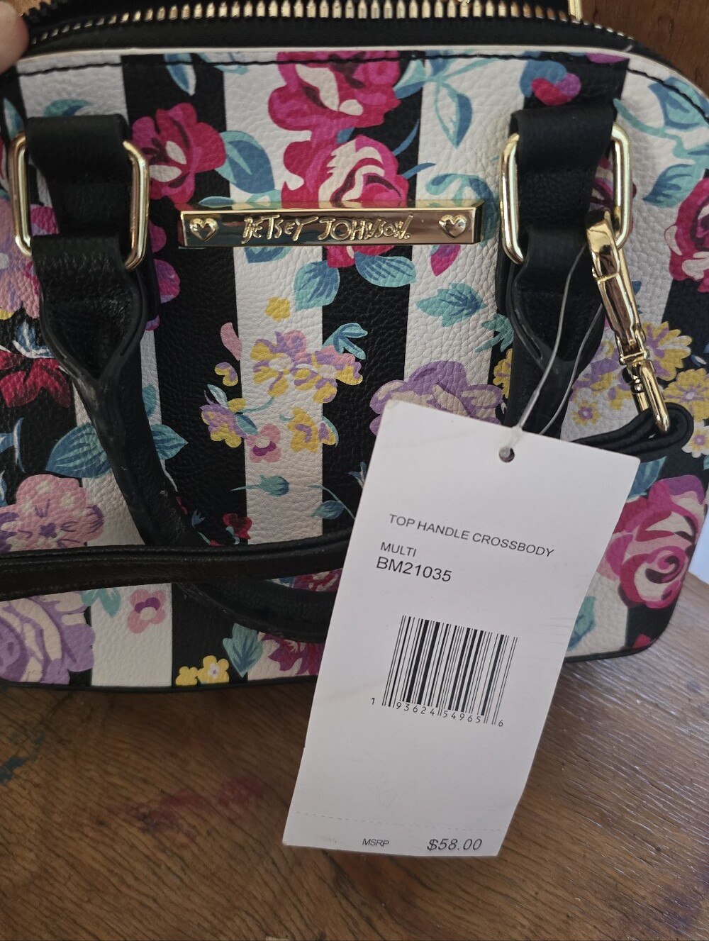 Betsey Johnson Small Crossbody Floral Purse